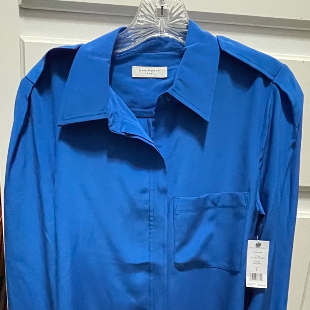 NWT EQUIPTMENT SILK SHIRT SZ S